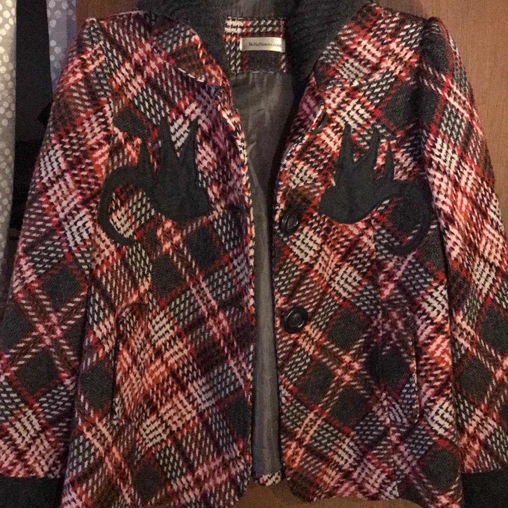3/$25 Sale! ($10 items) SUPER CUTE Plaid Coat